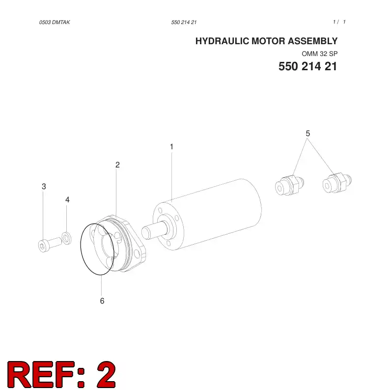 55012065 550 120 65 FLANGE - Sandvik Technical Drawing