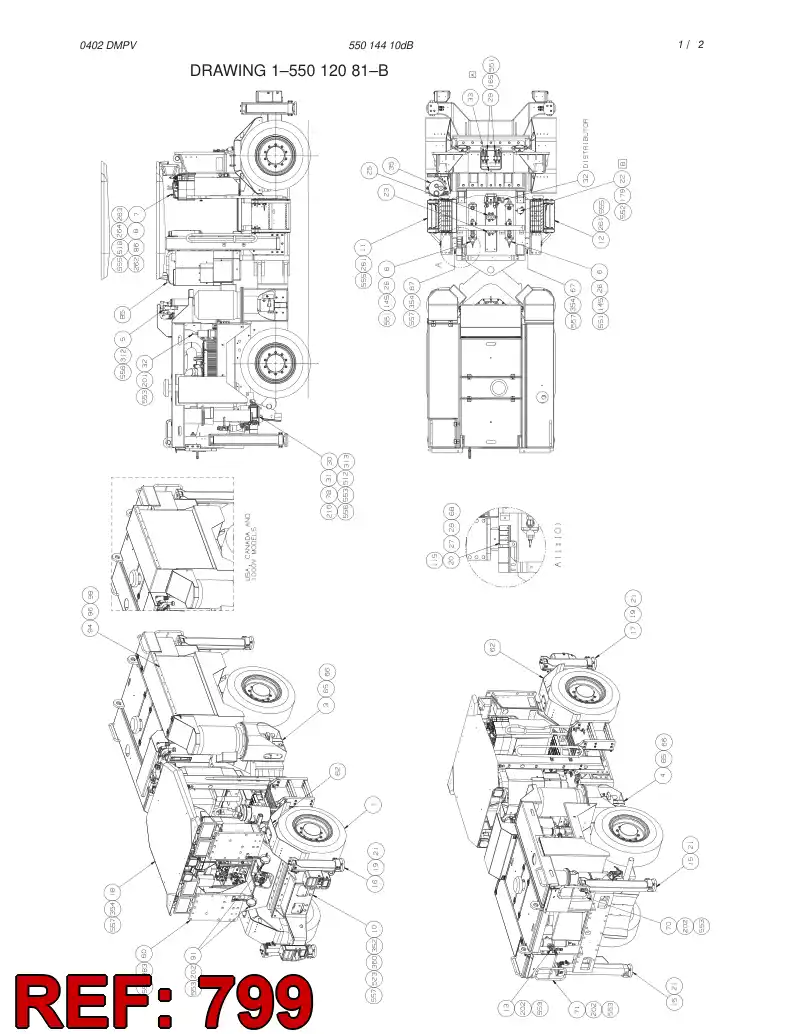 55012139 550 121 39 SCREW SET - Sandvik Technical Drawing
