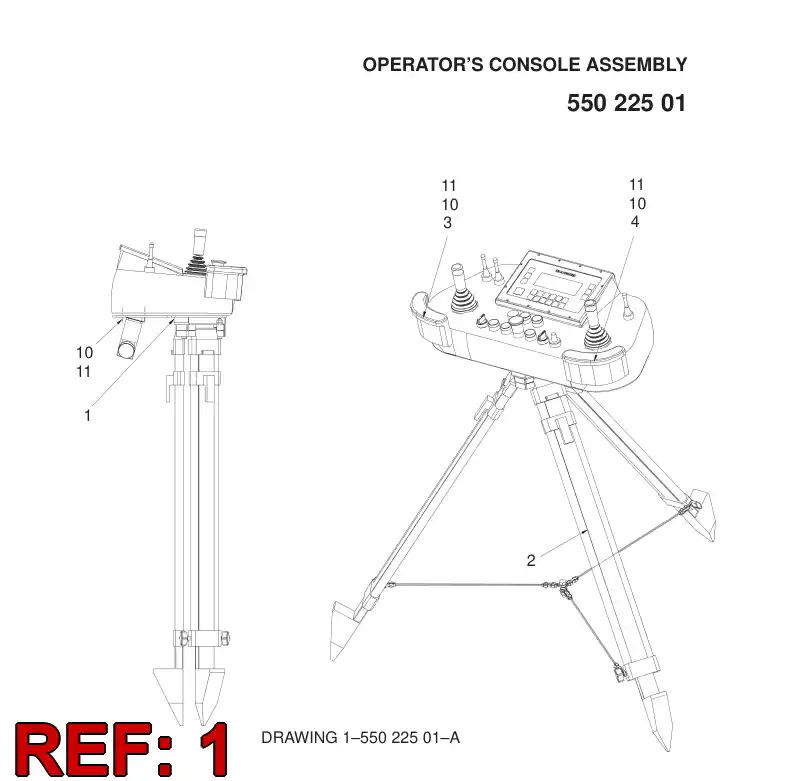 55012159 550 121 59 Mounting plate - Sandvik Technical Drawing