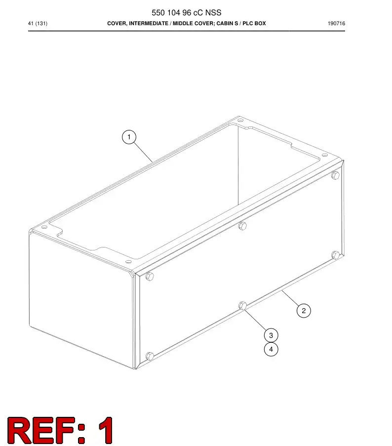 55012259a 550 122 59a Bracket - Sandvik Technical Drawing