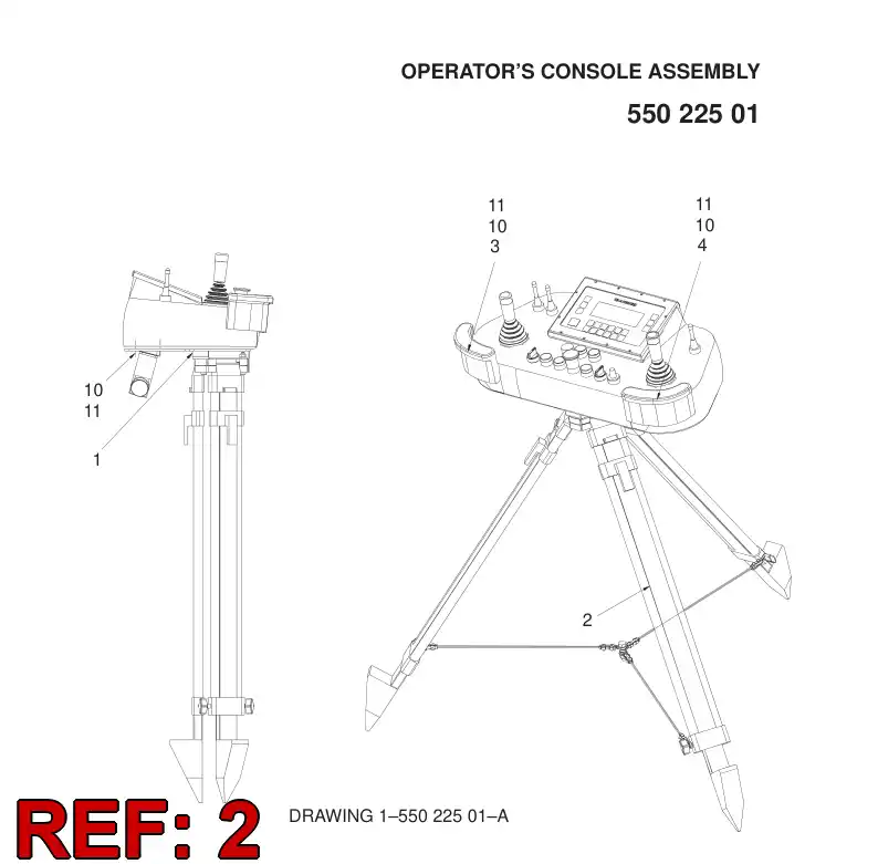 55012283 550 122 83 BRACKET - Sandvik Technical Drawing