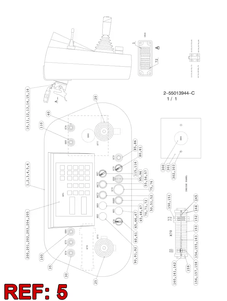 55012321 550 123 21 DECAL - Sandvik Technical Drawing