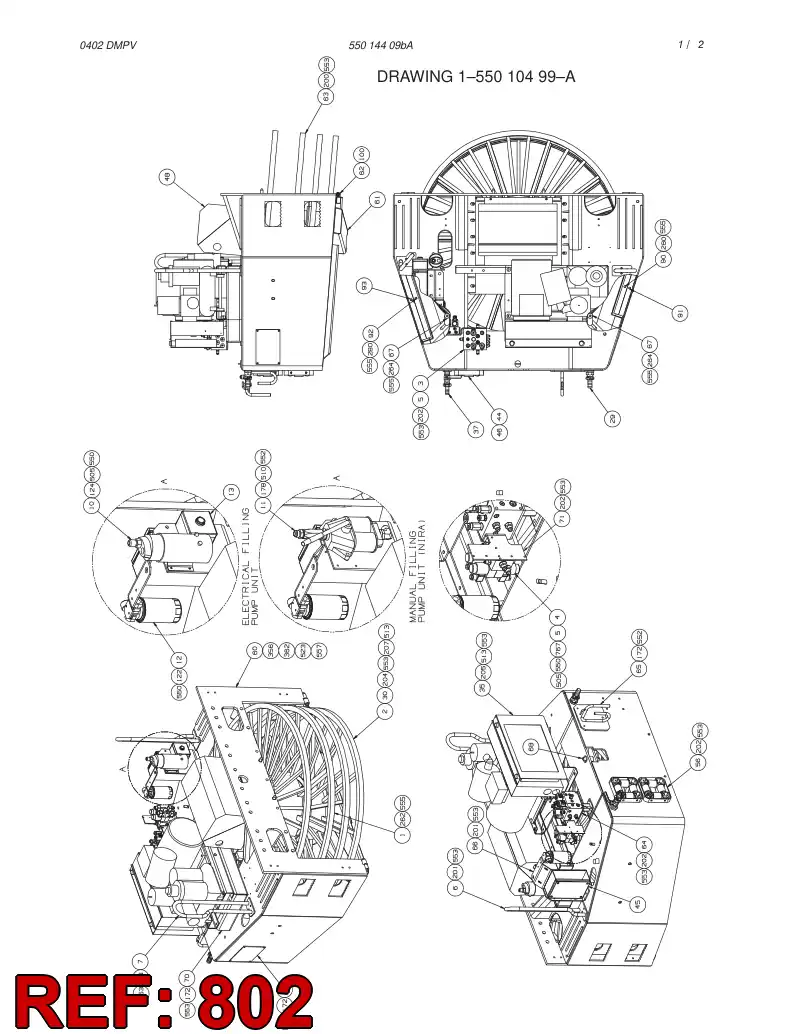 55012450 550 124 50 HOSING - Sandvik Technical Drawing