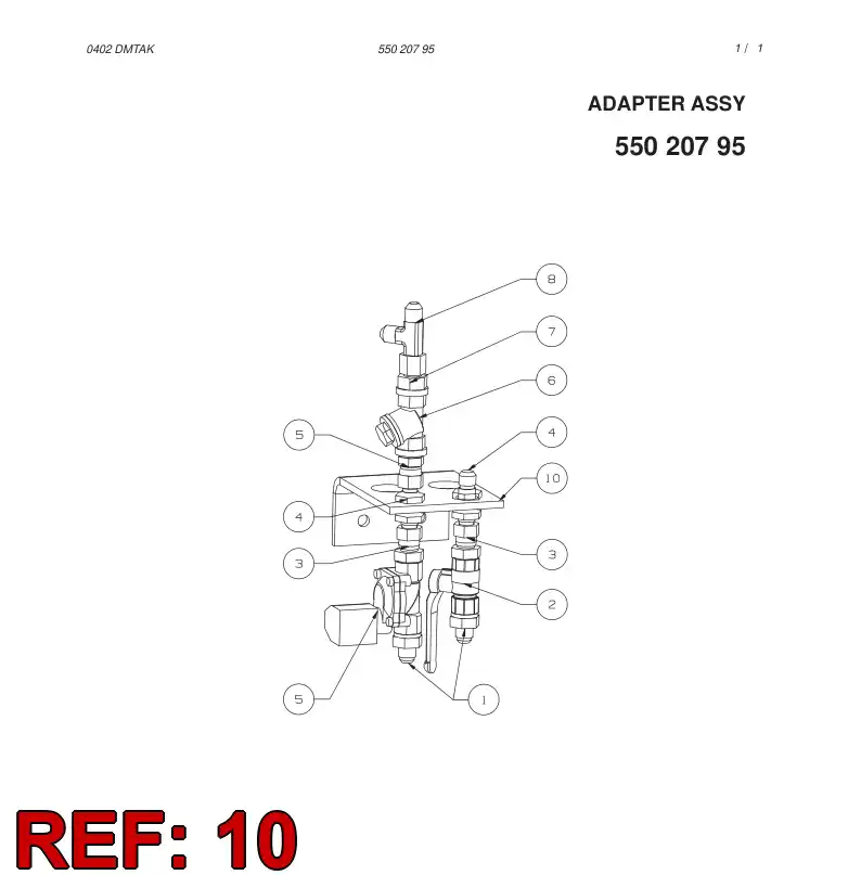 55012565 550 125 65 BRACKET - Sandvik Technical Drawing