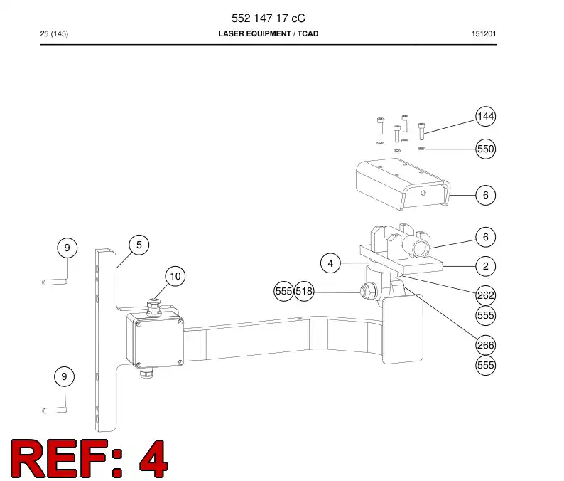 55012578 550 125 78 HOLDER - Sandvik Technical Drawing