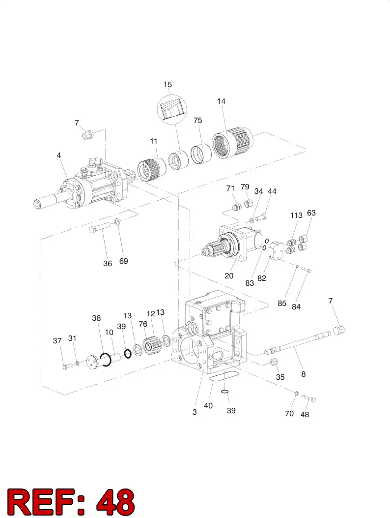 55012600 550 126 00 RETAINER SCREW (WITH HEAD) - Sandvik Technical Drawing