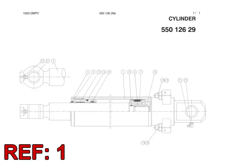 55012628 550 126 28 FRAME - Sandvik Technical Drawing