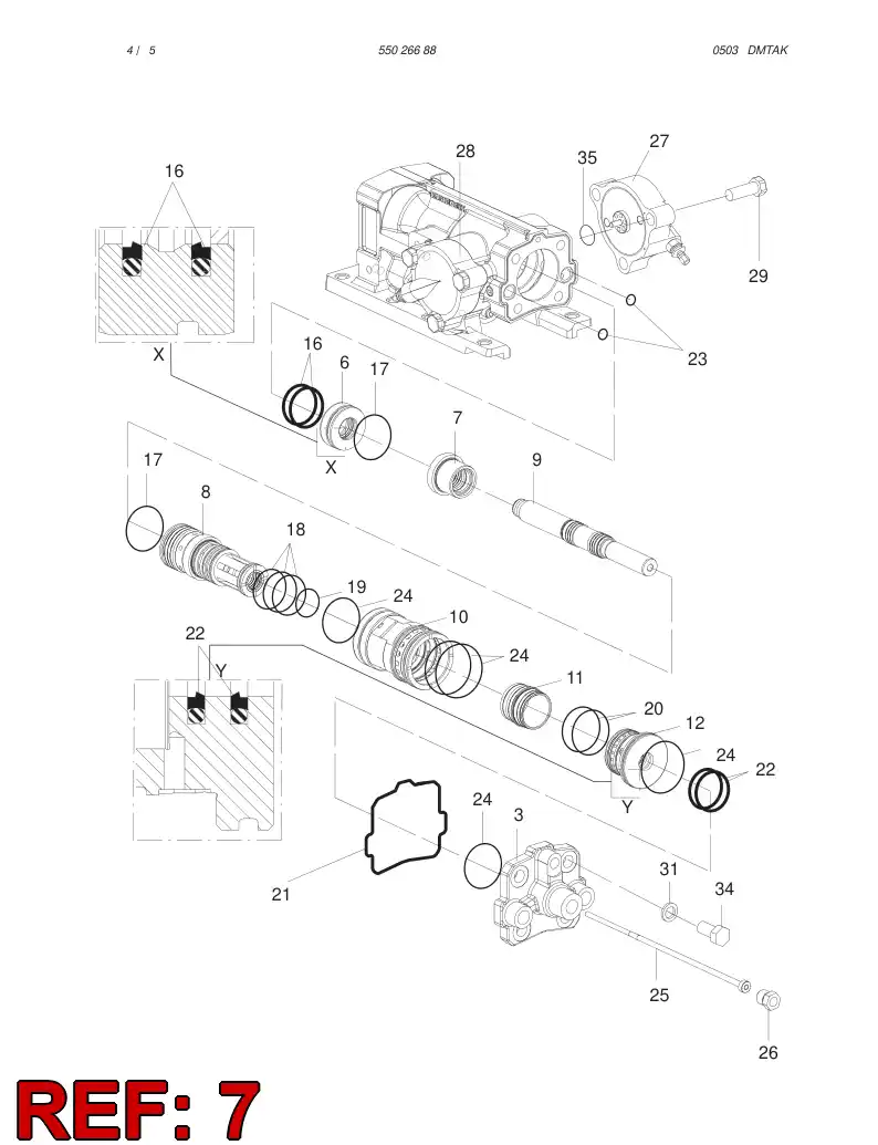 55012681 550 126 81 BEARING BUSHING - Sandvik Technical Drawing