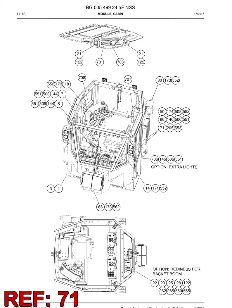 55012696b 550 126 96b Bracket - Sandvik Technical Drawing