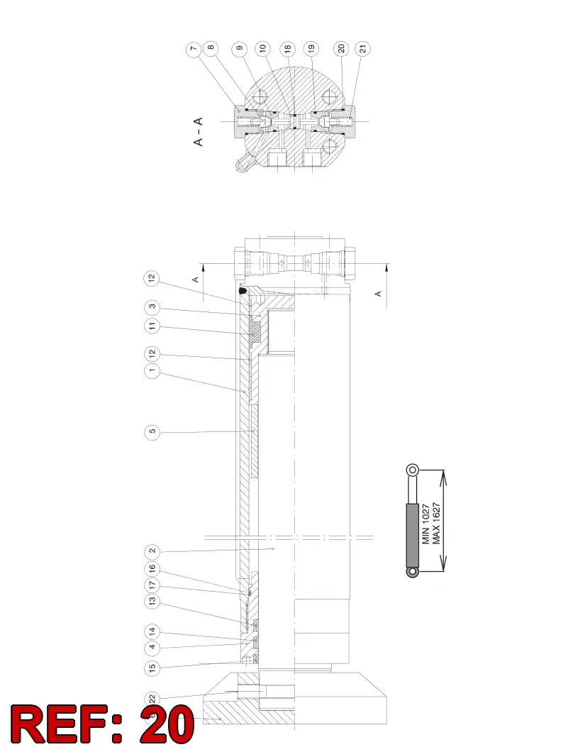 55012805 550 128 05 O-RING - Sandvik Technical Drawing