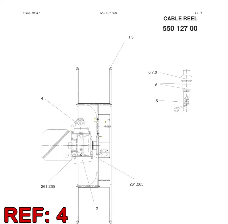 55012814 550 128 14 PISTON MOTOR - Sandvik Technical Drawing