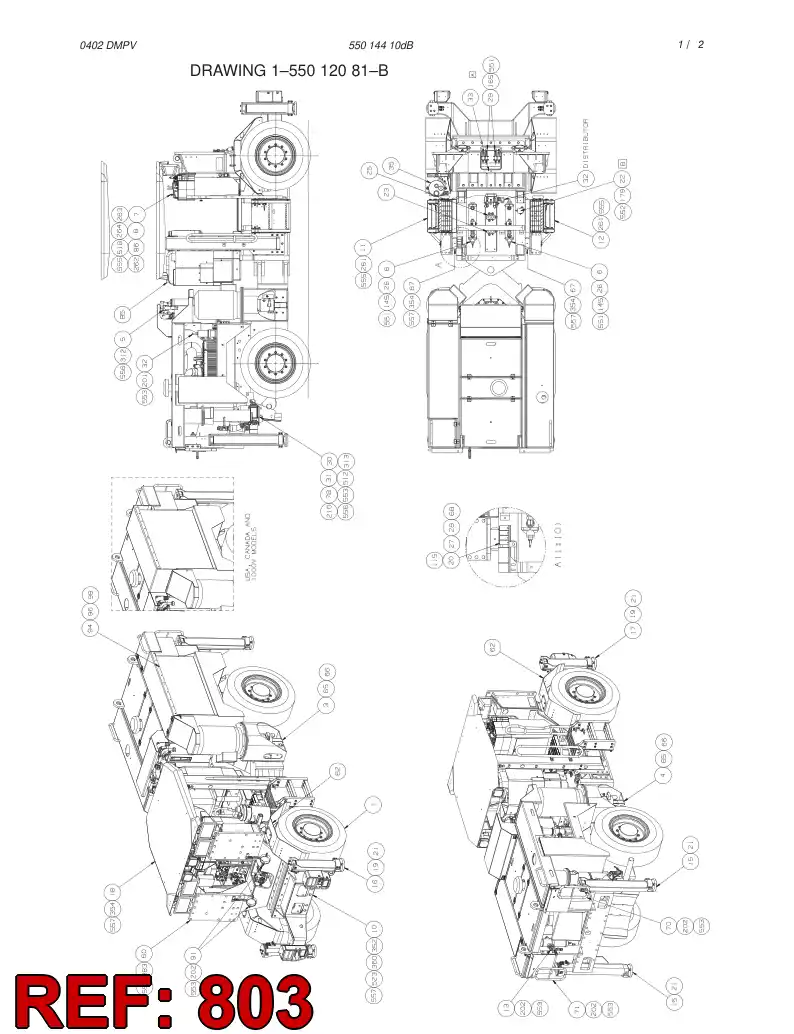 55012822 550 128 22 HOSING - Sandvik Technical Drawing