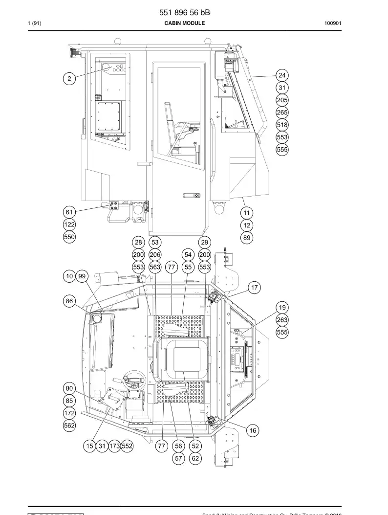 55012842 550 128 42 PAD - Sandvik Technical Drawing