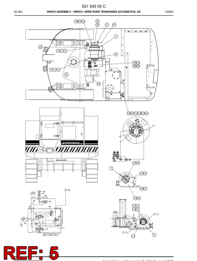 55012868b 550 128 68b Bracket - Sandvik Technical Drawing