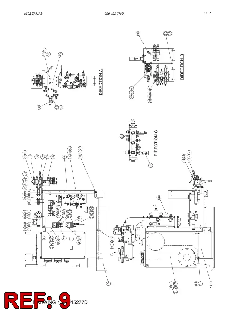55012921 550 129 21 ELECTRIC SWITCHGEAR CABINET ASSEMBLY - Sandvik Technical Drawing