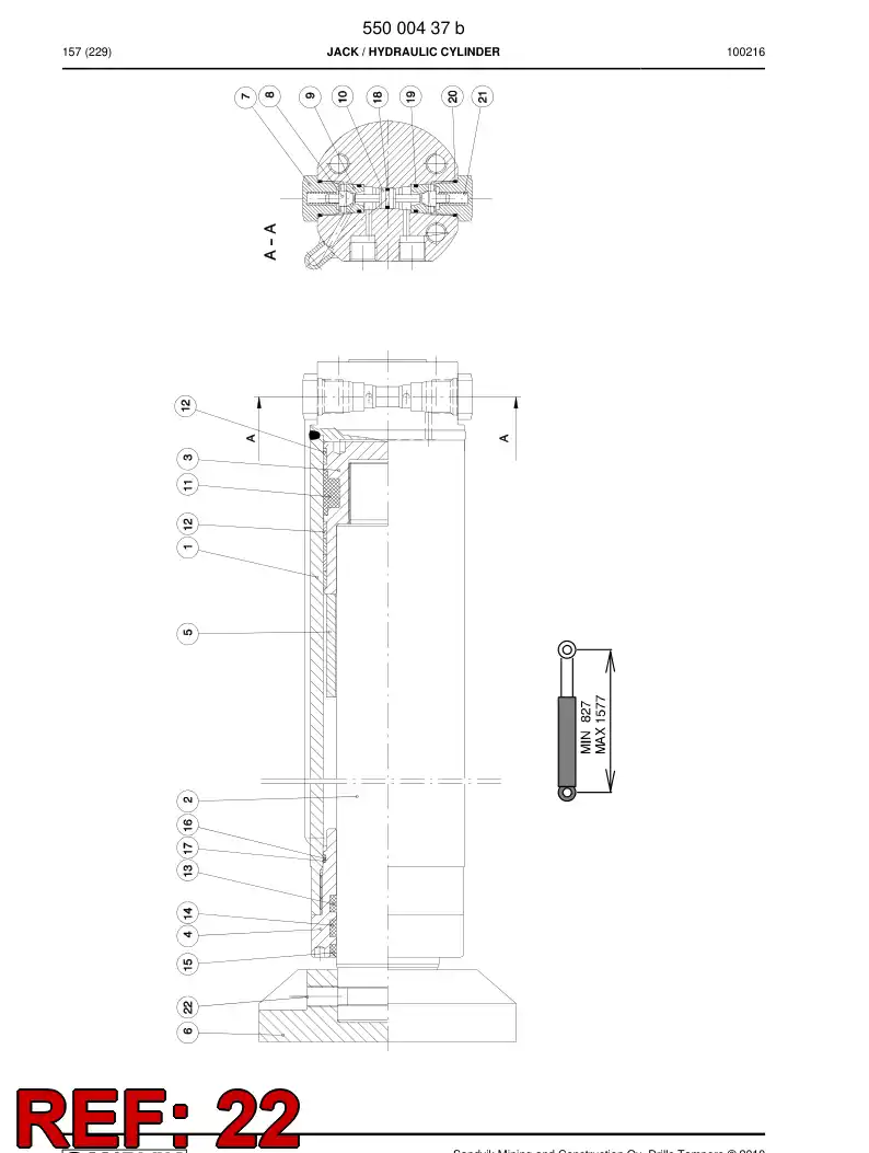 55012985a 550 129 85a Hexagon socket set screw - Sandvik Technical Drawing