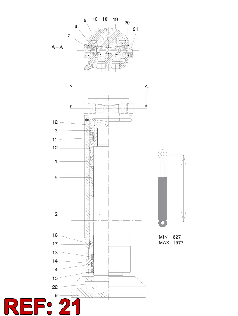 55012988 550 129 88 SPRING - Sandvik Technical Drawing