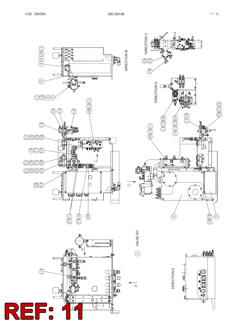 55013059 550 130 59 WASHER DE SAFETYA DOUBLE - Sandvik Technical Drawing