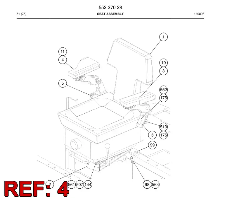 55013134 550 131 34 APOIO DE BRAO - Sandvik Technical Drawing