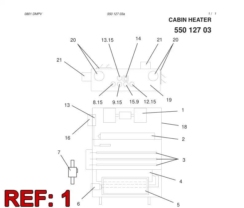 55013139 550 131 39 RESISTOR - Sandvik Technical Drawing