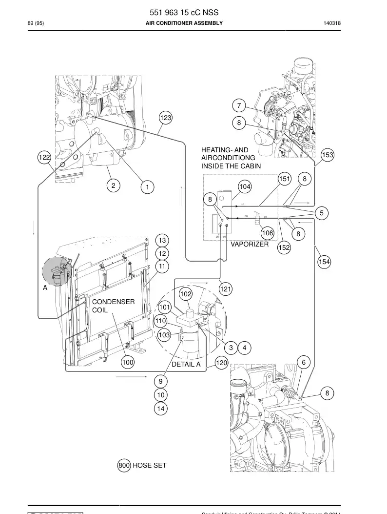 55013157 550 131 57 VALVE - Sandvik Technical Drawing