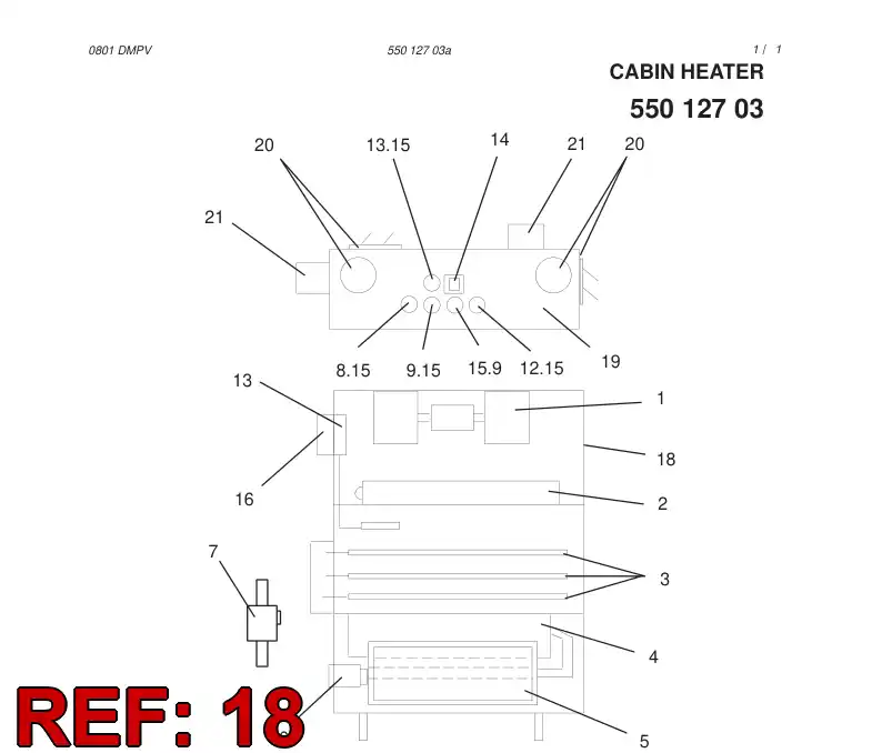55013166 550 131 66 HOUSING - Sandvik Technical Drawing