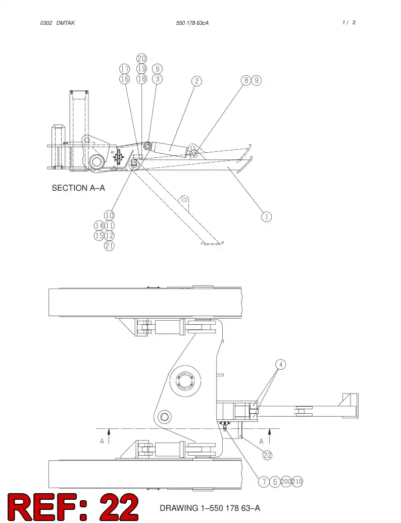 55013246 550 132 46 JUNCTION BOX ASSEMBLY - Sandvik Technical Drawing