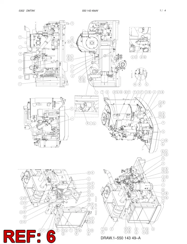 55013247 550 132 47 WIRING HARNESS ASSEMBLY - Sandvik Technical Drawing