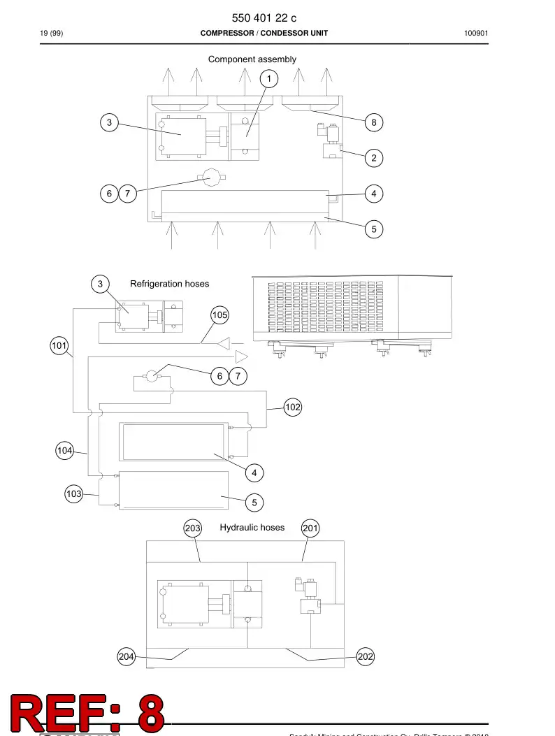 55013253 550 132 53 FAN - Sandvik Technical Drawing