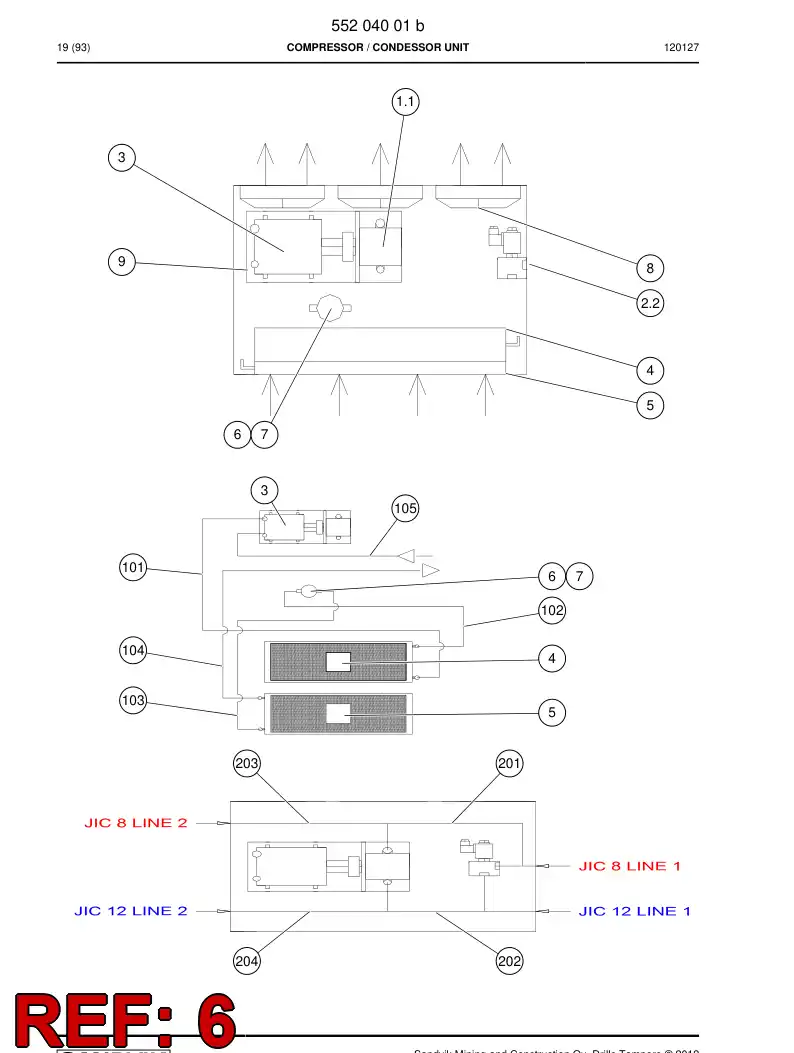 55013258 550 132 58 DRYER - Sandvik Technical Drawing