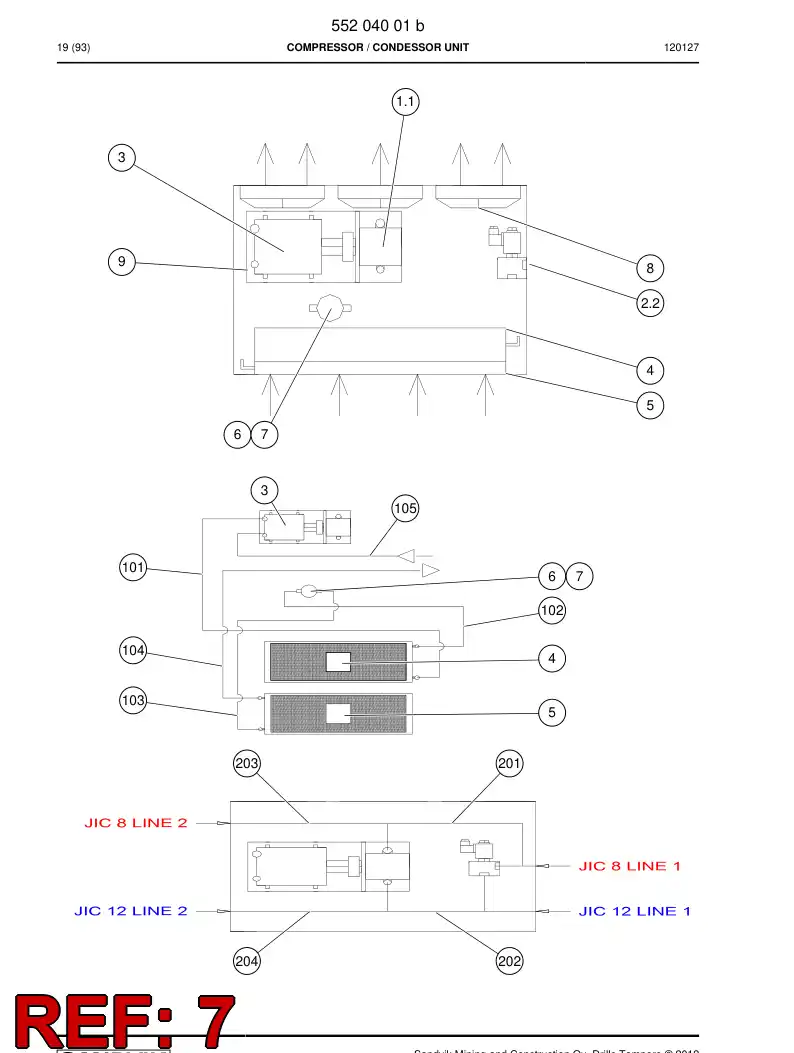 55013260 550 132 60 Switch, Pressure - Sandvik Technical Drawing