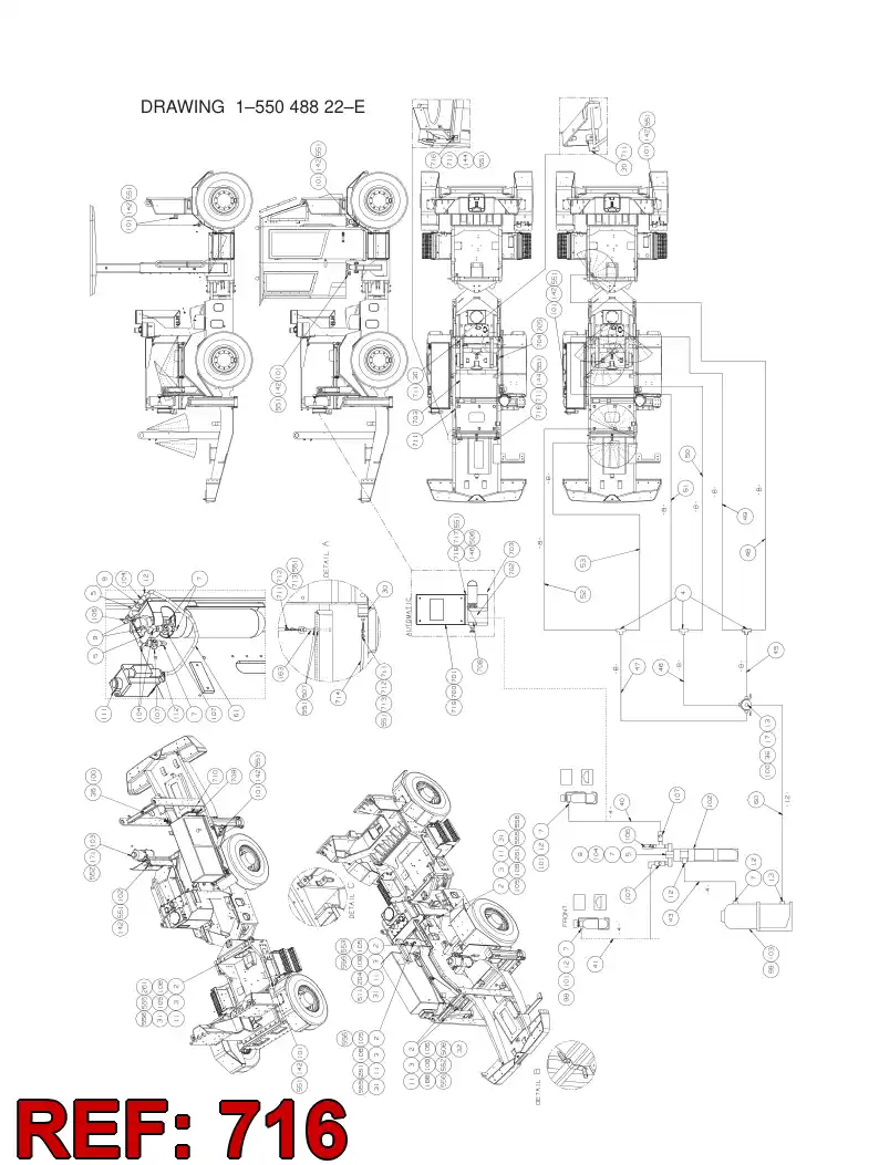 55013316 550 133 16 BRACKET - Sandvik Technical Drawing