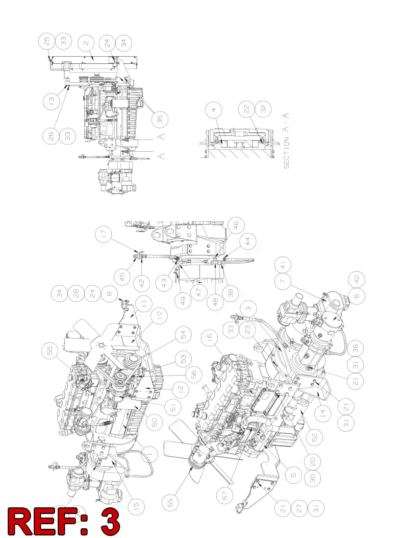 55013321 550 133 21 GEAR - Sandvik Technical Drawing
