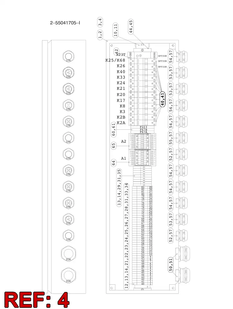 55013347 550 133 47 Wire, Connecting - Sandvik Technical Drawing