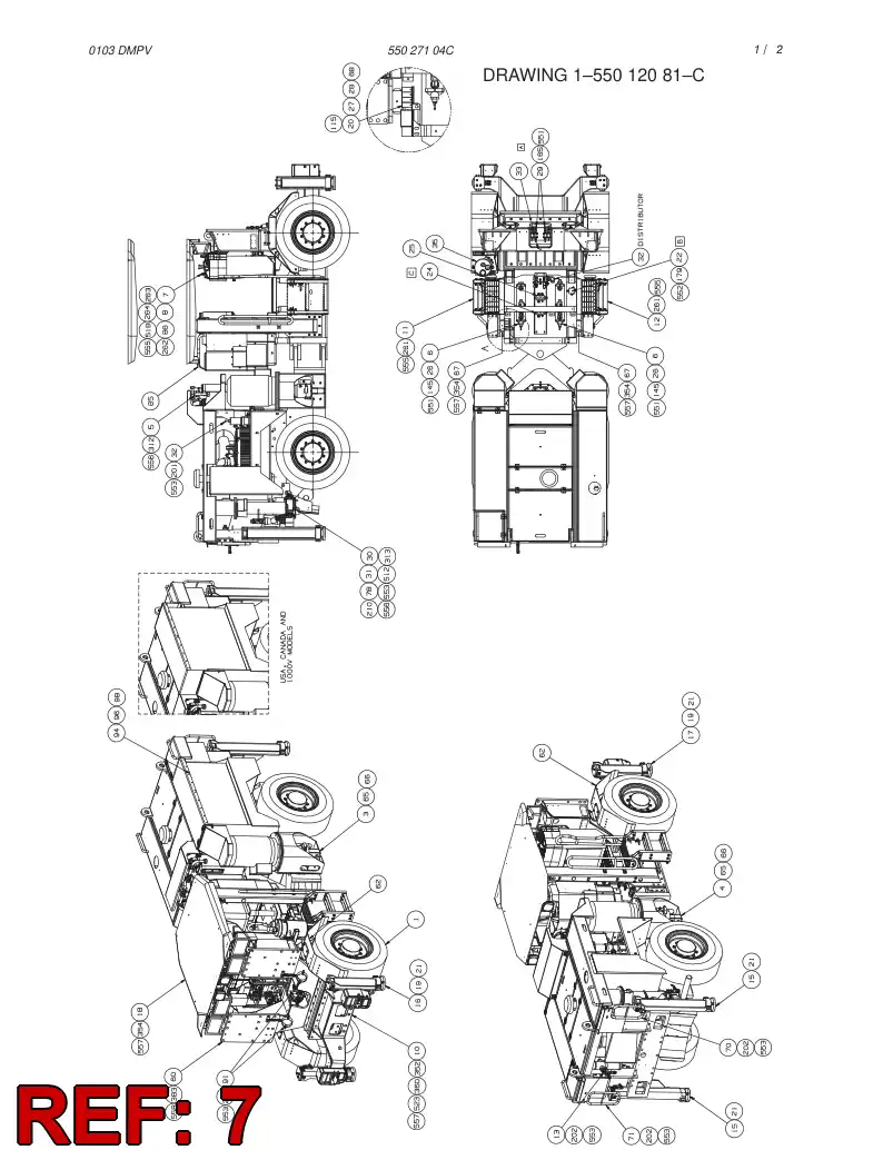 55013459 550 134 59 CONTROL SYSTEM - Sandvik Technical Drawing