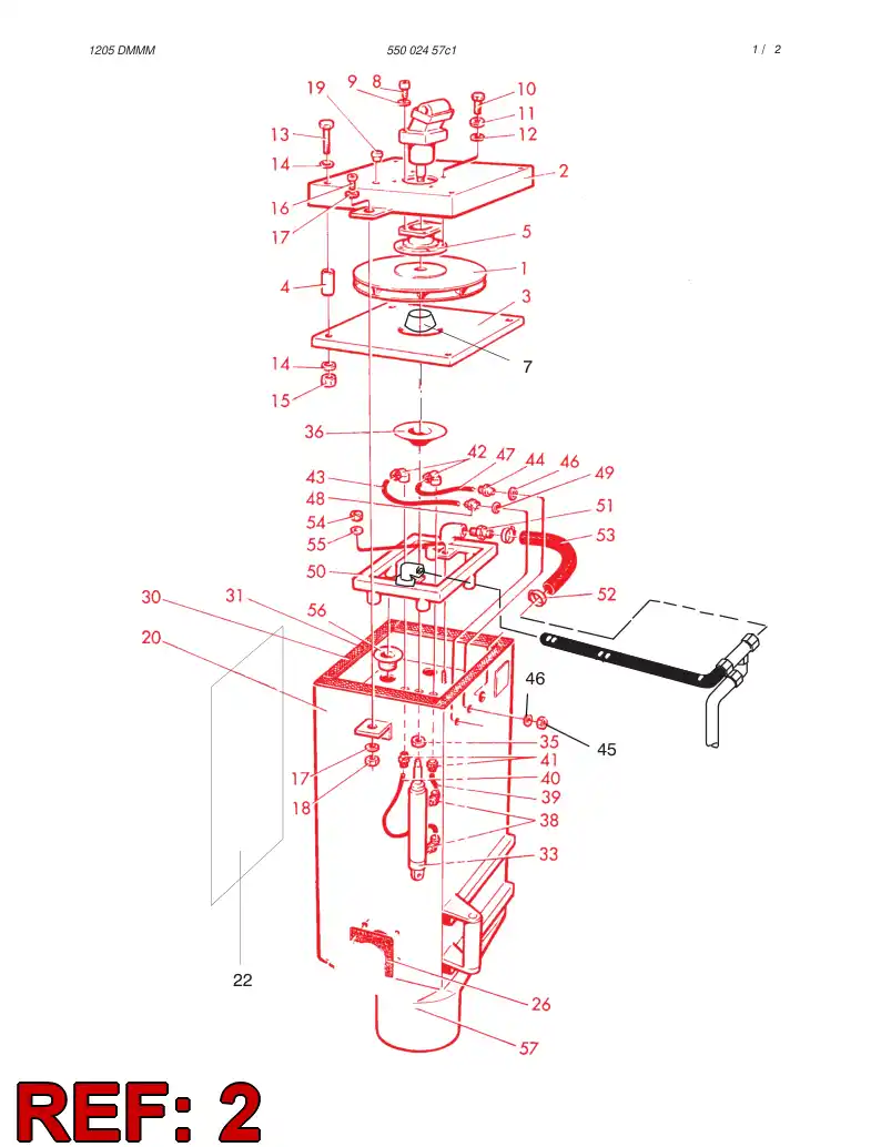 55013463 550 134 63 Top part - Sandvik Technical Drawing