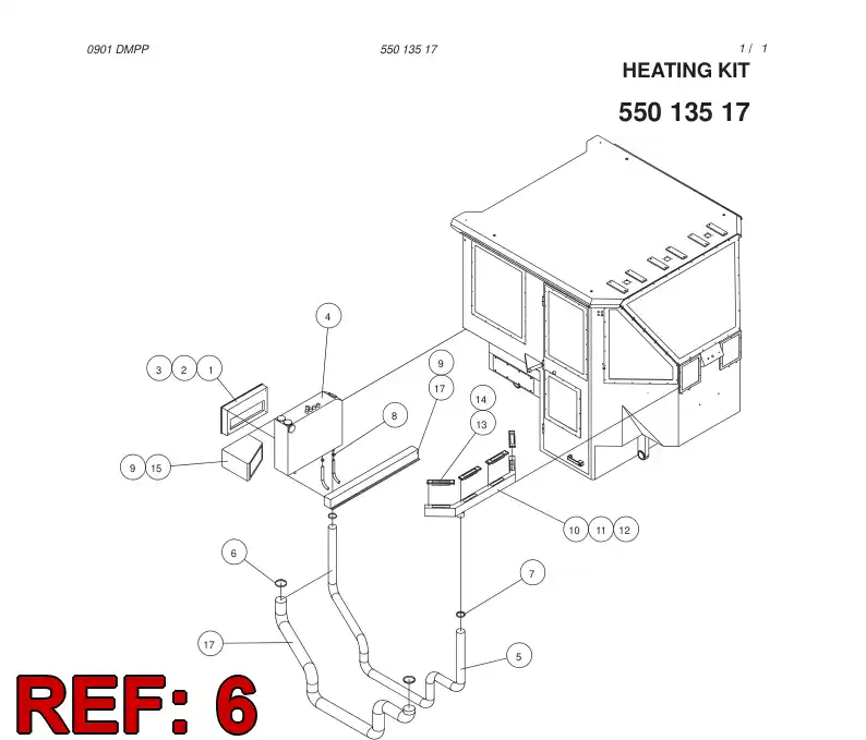 55013466 550 134 66 CLAMP - Sandvik Technical Drawing