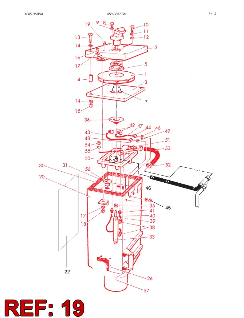 55013467 550 134 67 Plug - Sandvik Technical Drawing