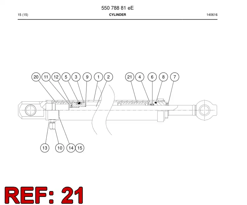 55013488e 550 134 88e Limit bushing - Sandvik Technical Drawing