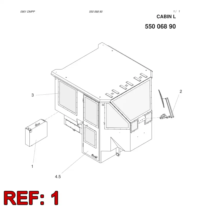 55013517 550 135 17 HEATING KIT - Sandvik Technical Drawing