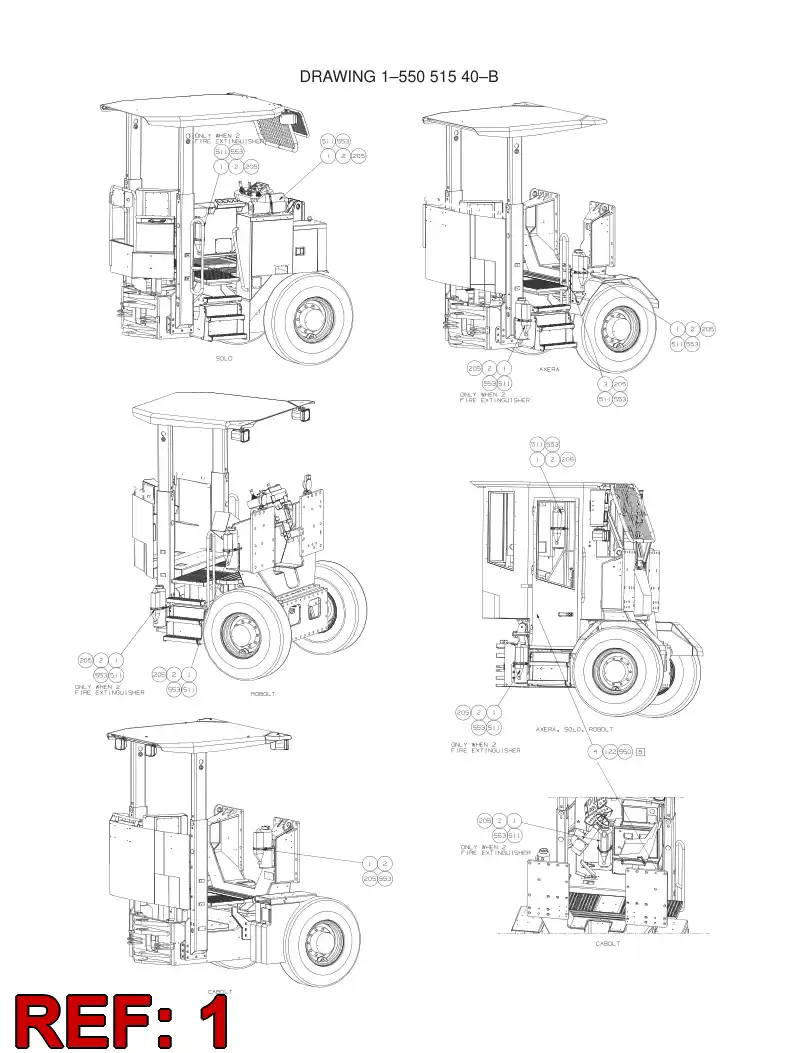 55013637 550 136 37 FIRE EXTINGUISHER DE INCNDIO, MANUAL - Sandvik Technical Drawing