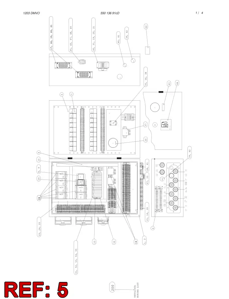 55013698 550 136 98 CABLE ASSEMBLY - Sandvik Technical Drawing