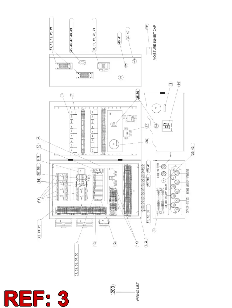 55013701 550 137 01 ELECTRIC SWITCHGEAR CABINET ASSEMBLY - Sandvik Technical Drawing