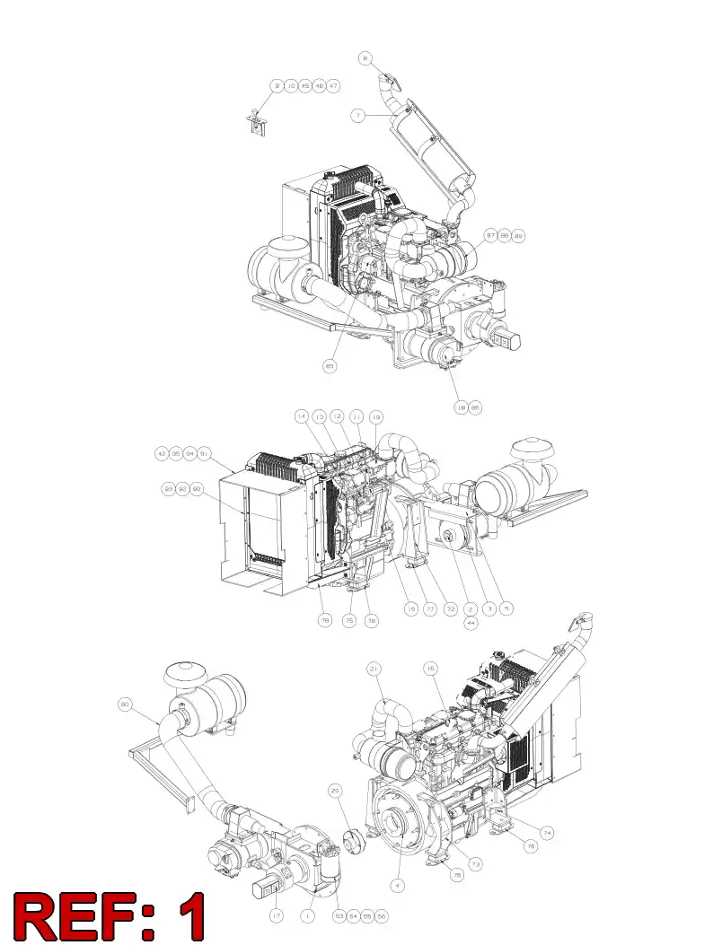 55013827 550 138 27 COMPRESSOR MOUNT - Sandvik Technical Drawing