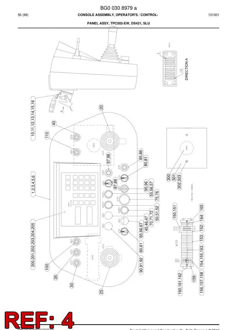 55013849b 550 138 49b Decal - Sandvik Technical Drawing