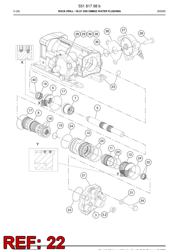 55014113d 550 141 13d Seal, Rod - Sandvik Technical Drawing