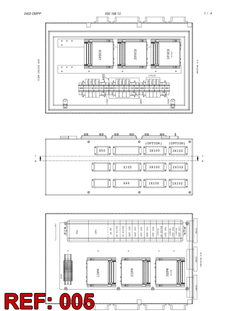 55014281 550 142 81 WIRING INSTRUCTION - Sandvik Technical Drawing