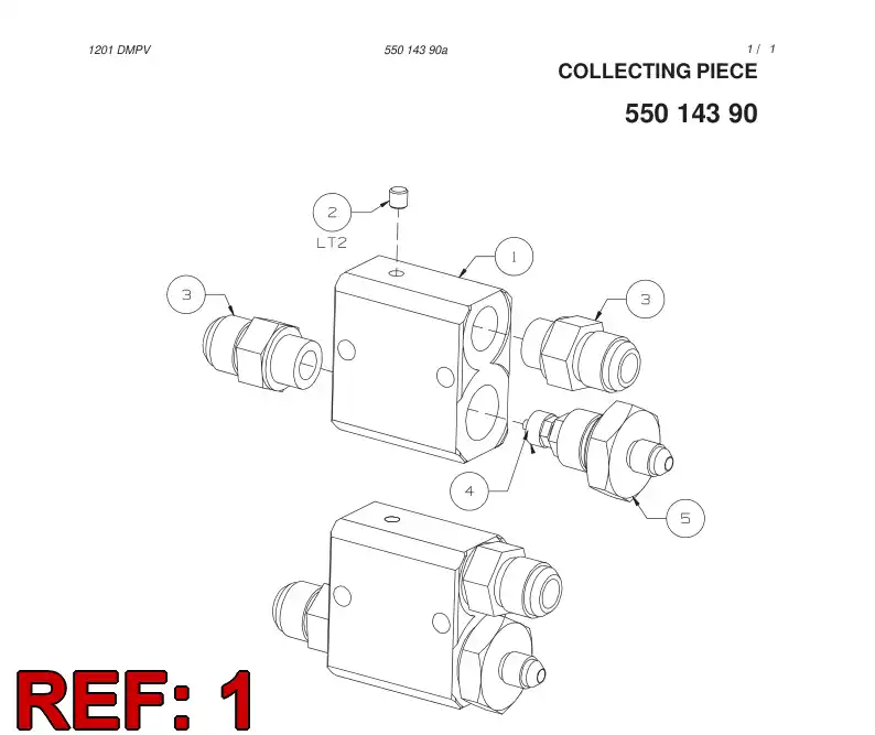 55014389 550 143 89 FRAME - Sandvik Technical Drawing
