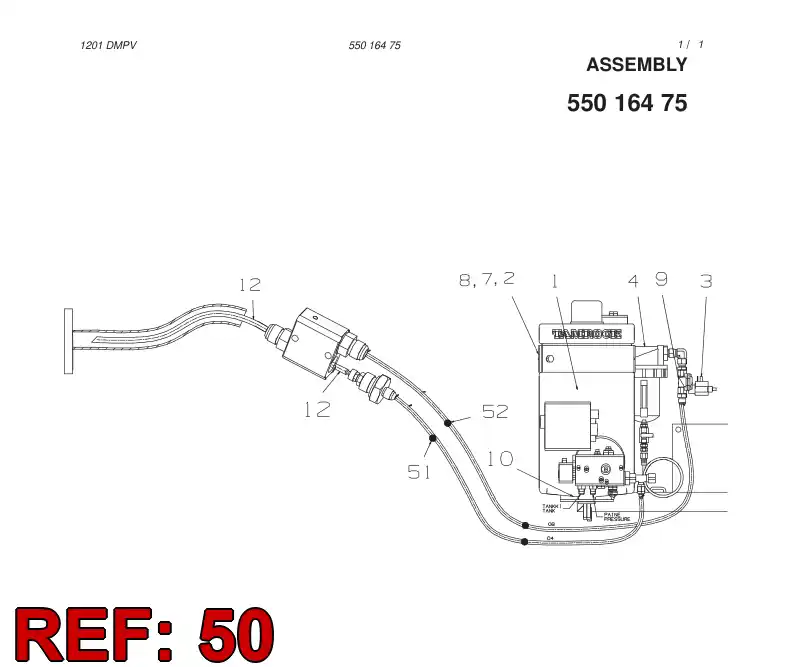55014390 550 143 90 COLLECTING PIECE - Sandvik Technical Drawing