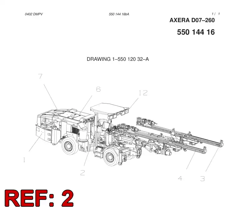 55014410 550 144 10 CARRIER MODULE - Sandvik Technical Drawing